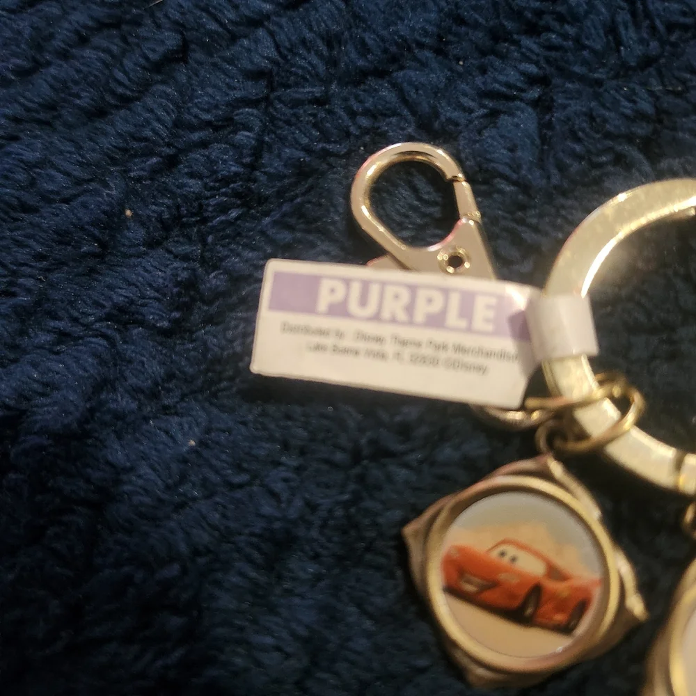 Vintage Disney Pixar Cars keychain is a merchandise item